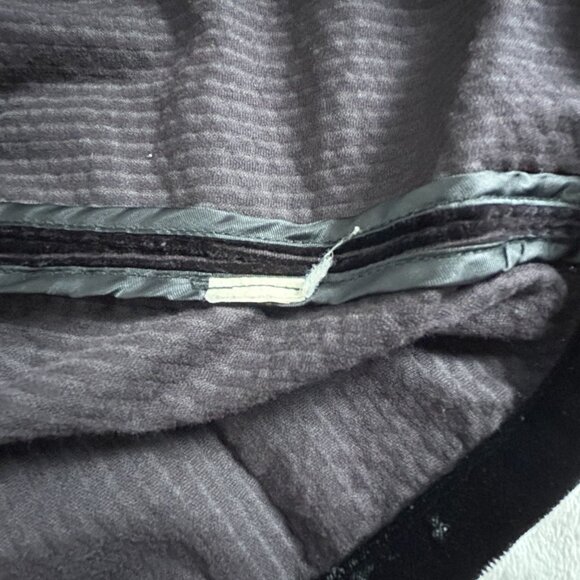 J.Jill Top Womens Medium Black Velour Corduroy Button Front Pockets Career Tunic - Picture 4 of 8